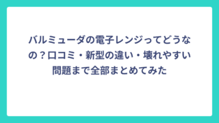 バルミューダの電子レンジってどうなの？口コミ・新型の違い・壊れやすい問題まで全部まとめてみた